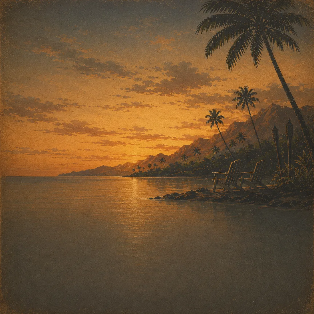 Back cover art for Island Morning, Kingdom Day