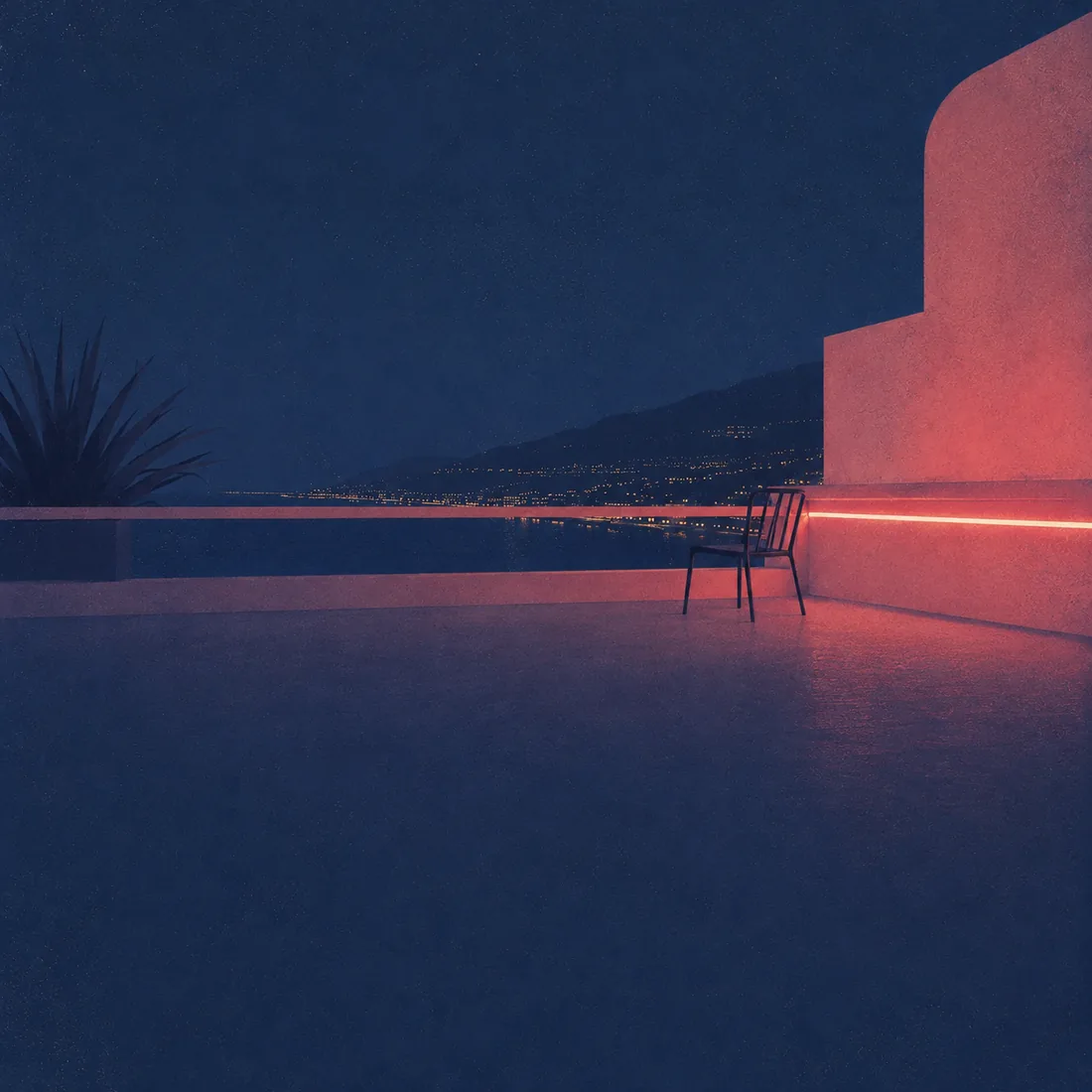 Back cover art for Riviera Rooftop